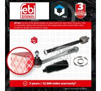 Steering Rod Assembly fits PEUGEOT 207 CC, WK 1.6D Left 06 to 15 1628950480 Febi