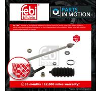 Steering Rod Assembly fits CITROEN ZX Left 91 to 98 3812C0 3812C0S1 381750 Febi