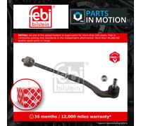 Steering Rod Assembly fits MERCEDES C160 CL203 1.8 Right 02 to 08 M271.921 Febi