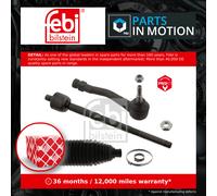 Steering Rod Assembly fits PEUGEOT 3008 0U Right 1.2 1.6 1.6D 2.0D 09 to 16 Febi