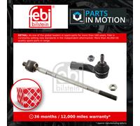 febi bilstein 37632 Tie Rod with end fitting, nut and lock nut, pack of one