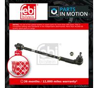 Steering Rod Assembly fits VW FOX 5Z Left 1.2 1.4 1.4D 05 to 11 6Q0423803B Febi