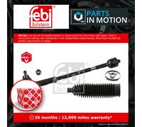 Steering Rod Assembly fits VW FOX 5Z Right 1.2 1.4 1.4D 05 to 11 6Q0423804B Febi