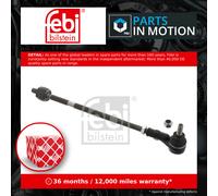 Steering Rod Assembly fits VW JETTA Mk2 Left 84 to 92 191422803 191422803A Febi