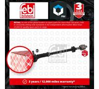 Steering Rod Assembly fits VW TRANSPORTER Mk4 2.5D Left 95 to 03 702419803D Febi