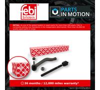febi bilstein 43687 Tie Rod with end fitting, nut and lock nut, pack of one