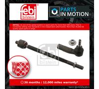 Steering Rod Assembly fits VW SHARAN 7N 1.4 Right 10 to 22 WHT000785 1K0423810A