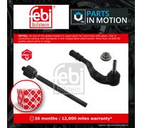 Front Right Tie Rod Inc Tie Rod End Nut & Lock Nut Fits Audi A5 A6 qu Febi 43796