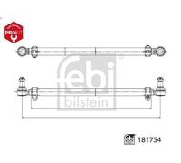 FEBI BILSTEIN 181754 Tie Rod Front Right O/S Driver Left N/S Passenger Fits DAF