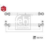 FEBI BILSTEIN 181754 Tie Rod Front Right O/S Driver Left N/S Passenger Fits DAF