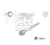 FEBI BILSTEIN 178324 Inner tie rod