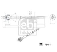 FEBI BILSTEIN 178481 Inner tie rod