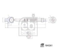 Ferdinand Bilstein Inner Tie Rod 184261 - Front - Fits Mercedes Sprinter/eSprinter
