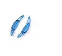 Steering Shifter Extensions For 2018 2019 2020 2Pcs Aluminum Car Steering Wheel Gear Shift Paddle Extension Shifter(Blue)