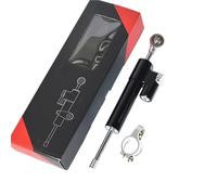 Steering Stabilizer Steering Damper Universal 256mm Motorcycle Steering Damper Bracket Fit for Yamaha MT09 MT FZ 09 FZ09 2013-2020(BLACK SLIVER)