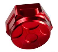 Steering Stem Nut Bolt Made for All Motorcycles, Enhancing Stability at a 21mm Size (Red)