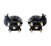 Steering Strut Knuckle Spindle 1SET With 100mm M14x4 STUD Brake Caliper 130mm Disc Wheel Hub Compatible With Buggy Go Kart Quad Bike