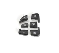 Steering Switch Button For Benz C Class For GLC W205 W253 LHD RHD Car Multi-function Steering Wheel Switch Control Buttons Cover(Black Left)