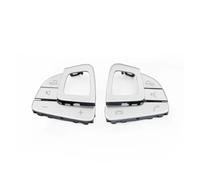 Steering Switch Button For Benz E Class W213 W238 2016-2018 LHD Car Multi Function Steering Wheel Control Switch Button Cover 0999056200(Silver L and R)