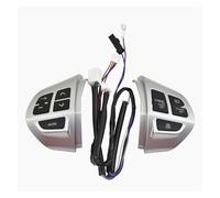 Steering Switch Button For Mitsubishi For ASX For Outlander For L200 KB For Laner Car Styling Buttons Multi Function Steering Wheel Control With Cables(Silver Black)