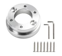 Steering Wheel Adapter Plate for Logitech G29 G920 G923 G27 G25, 70mm PCD 2.75" Aluminum Hub Boss, Compatible with 13"/14" Racing Steering Wheel, Upgrade Replacement for Sim Racing Games,SILVER