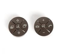 Steering Wheel Adjust Switch Compatible With Benz R Class W251 2009 2010 2011 2012 2013 2014 2015 2016 2017 Car Steering Wheel Button Control Cover 1648700558 1648700658(Brown 1 Pair)