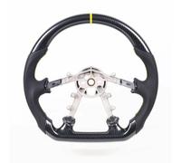 steering wheel assembly Compatible With Chevrolet For Corvette C5 1997 1998 1999 2000 2001 2002 2003 2004 Carbon Fiber Perforated Steering Wheel(Yellow)