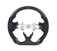 steering wheel assembly Compatible With Civic 9th 2011 2012 2013 2014 2015 2016 2017 Car Carbon Fiber Steering Wheel Racing Wheel Preforated