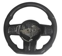 Steering wheel assembly Compatible With Jeep For Wrangler 2011 2012 2013 2014 2015 2016 2017 2018 Car With PU Carbon Fiber Steering Wheel Replacement