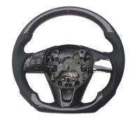 Steering wheel assembly Compatible With Mazda For 3 For Axela 2014 2015 2016 Car Replacement With PU Carbon Fiber Steering Wheel Accessories(With Button A)