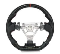 Steering wheel assembly Compatible With Nissan For 350Z 2003-2008 Hydro Print Carbon Fiber Perforated PU Red Stripes Sport Racing Car Steering Wheel Accessories(Hydro Print Carbon)