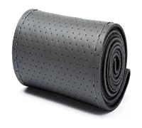 Steering Wheel Auto Steering Wheel Cover Protector Car Hand-Stitched 36-40cm DIY Leather Braid On The With Needles Thread Covers(Gray 38cm 2)