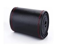 Steering Wheel Auto Steering Wheel Cover Protector Car Hand-Stitched 36-40cm DIY Leather Braid On The With Needles Thread Covers(Red Thread 40cm 1)