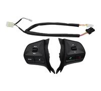 Steering Wheel Button Audio Phone Volume Switch For KIA For RIO 2011 2012 2013 2014 Multifunctional Steering Wheel Control Button Cruise Control Switch(Black-heatwire)