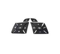 Steering Wheel Button Control Switch For Benz C Class E GLK W204 X204 Steering Wheel Buttons C200 E260 GLK300 Multifunctional(Black 1 Pair)