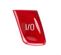Steering Wheel Button Cover for BMW 3 Series for m3 E46, M-Track Sport Mode I/O Switch Button Cap, Replacement Button Cover(Red)