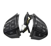 Steering Wheel Button Covers Compatible With Mitsubishi For ASX 2007-2012 For L200 KB 2006-2016 10Pins Cruise Control Switch Steering Wheel Button Car Interior(Carbon)