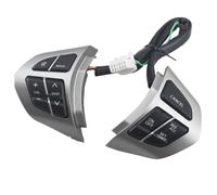 Steering Wheel Button Covers Compatible With Suzuki For Grand For Vitara II 2005-2015 Car Steering Wheel Button Switch Audio Volume Cruise Control Buttons Remote(Silvery)