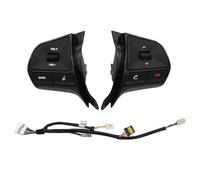 Steering Wheel Button For KIA For RIO 2011-2014 Multifunctional Steering Wheel Control Button Audio Phone Volume Switch Cruise Control Switch(Pianoblack-heatwire)