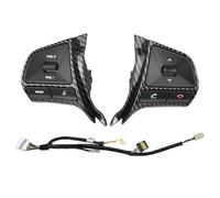 Steering Wheel Button For KIA For RIO 2011-2014 Multifunctional Steering Wheel Control Button Audio Phone Volume Switch Cruise Control Switch(Carbon-heatwire)