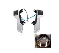 Steering Wheel Button For Prado Multi-function Steering Wheel Button Audio Bluetooth Fixed Speed 84250-60180 Car Function Control(Low-end silver)