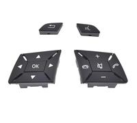 Steering wheel buttons Compatible With Benz For A-Class W176 2013-2015 For C-Class For W204 2011-2014 2185400262 Car Steering Wheel Button Interior Parts(Black)