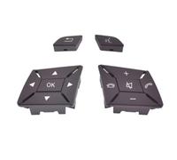 Steering wheel buttons Compatible With Benz For A-Class W176 2013-2015 For C-Class For W204 2011-2014 2185400262 Car Steering Wheel Button Interior Parts(Brown)