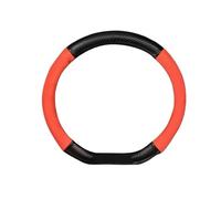 Steering Wheel Car Leather Steering Wheel Cover For Peugeot 107 108 206 207 208 301 307 308 406 407 408 508 607 106 3008 4008 5008 GT Steering Wheel Protector(D Red)