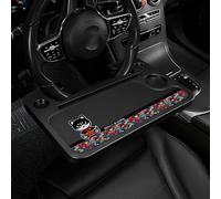 Steering Wheel Car Seat Tray, Eating Food Drink and Writing Laptop Work, Commuters, Drivers, Versatile, for Driver, Stay Organized When On the Go(Red)
