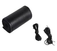 Steering Wheel Car Steering Wheel Covers Braid DIY 38cm Soft Artificial Leather Needle Thread Auto Interior(1)