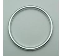 Steering Wheel Center Ring Cover Trim compatible with For MINI For Cooper F54 F55 F56 F57 F60 models, crafted for seamless installation on existing chrome rings (Silver)