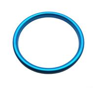 Steering Wheel Center Ring Cover Trim Compatible with For MINI For Cooper F54 F55 F56 F57 F60 Models, Designed for Chrome Interior Ring Overlay on Models 2014 2021 (Blue)