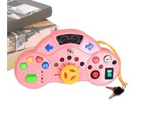 Steering Wheel Children - Cartoon Multifunctional Educational Game With Light And Sound, Driving Simulator Children Shopping Grocery Playground Car Trip Party Kindergarten Home Park Outdoor Indoor