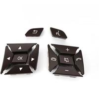 Steering Wheel Control Buttons Car Steering Wheel Menu Control Switch Button For Benz C E A For GLK For CLS W204 X204 W212 W218 W156 W176 W117(1 Pair Brown)